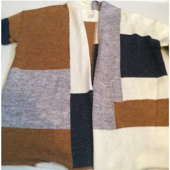 Main Strip Color Block Knit Cardigan Sz Large- Like New! - Picture 5 of 8